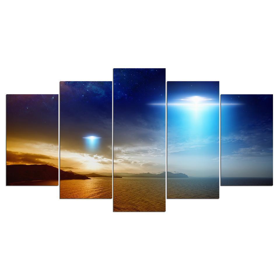 Alien Ufo Space Universe Canvas Wall Art