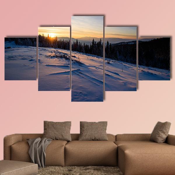 Amazing Winter Landscape Nature Canvas Wall Art