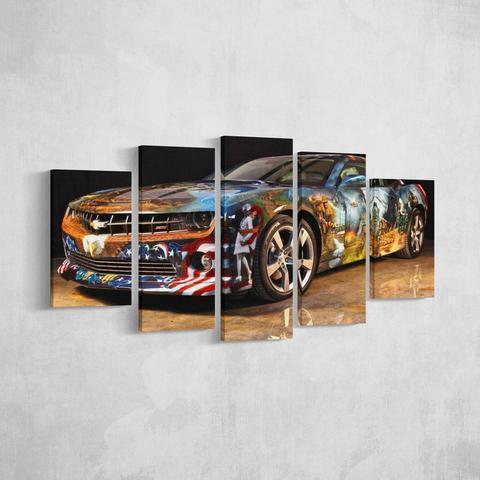 American Camaro Car &amp;amp; Motor Canvas Wall Art