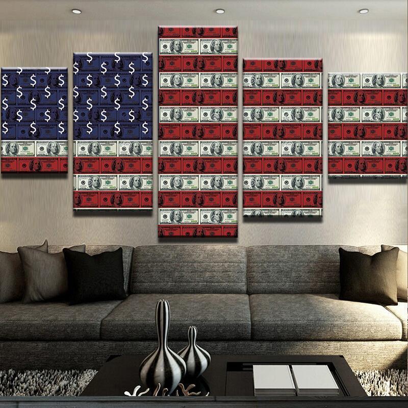 American Dream Abstract Canvas Wall Art