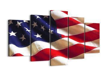 American Flag Love Army Canvas Wall Art