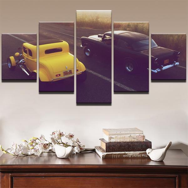 American Graffiti Car &amp;amp; Motor Canvas Wall Art