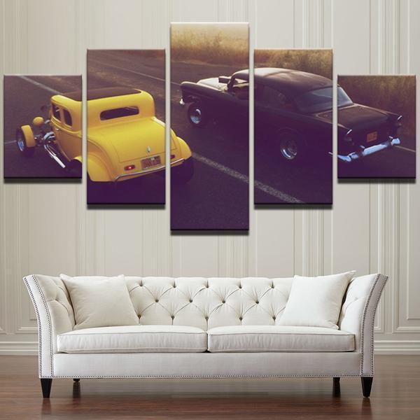 American Graffiti Car &amp;amp; Motor Canvas Wall Art