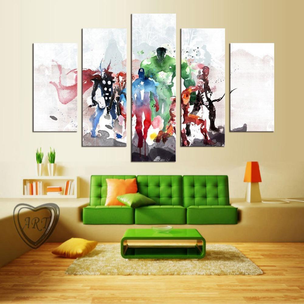 American Super Hero Avenger Marvel Canvas Wall Art