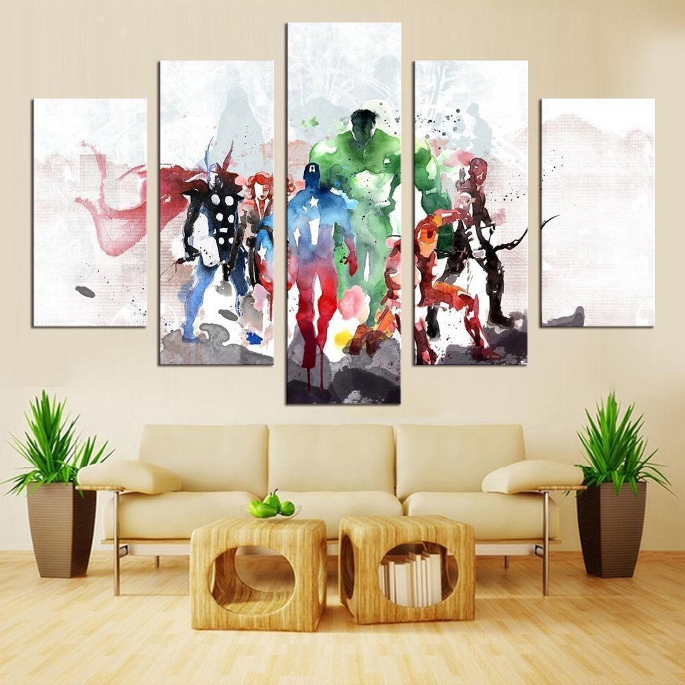 American Super Hero Avenger Marvel Canvas Wall Art
