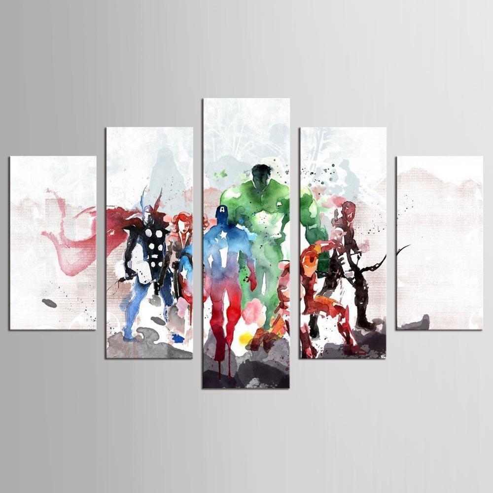 American Super Hero Avenger Marvel Canvas Wall Art