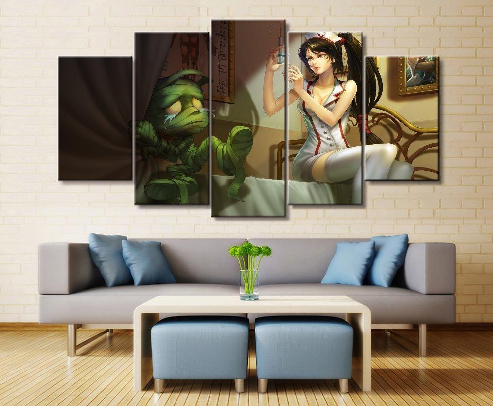 LOL League Of Legends Amumu/Akali Nurse Game Canvas Wall Art