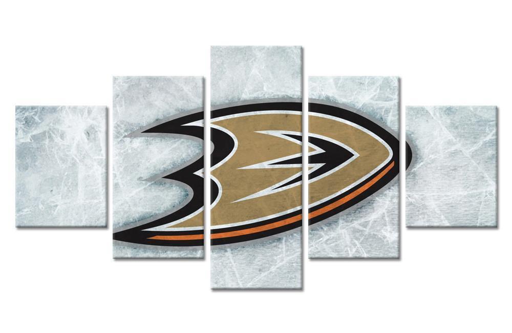 Anaheim Ducks Logo 3   Ice Hockey Canvas Wall Art