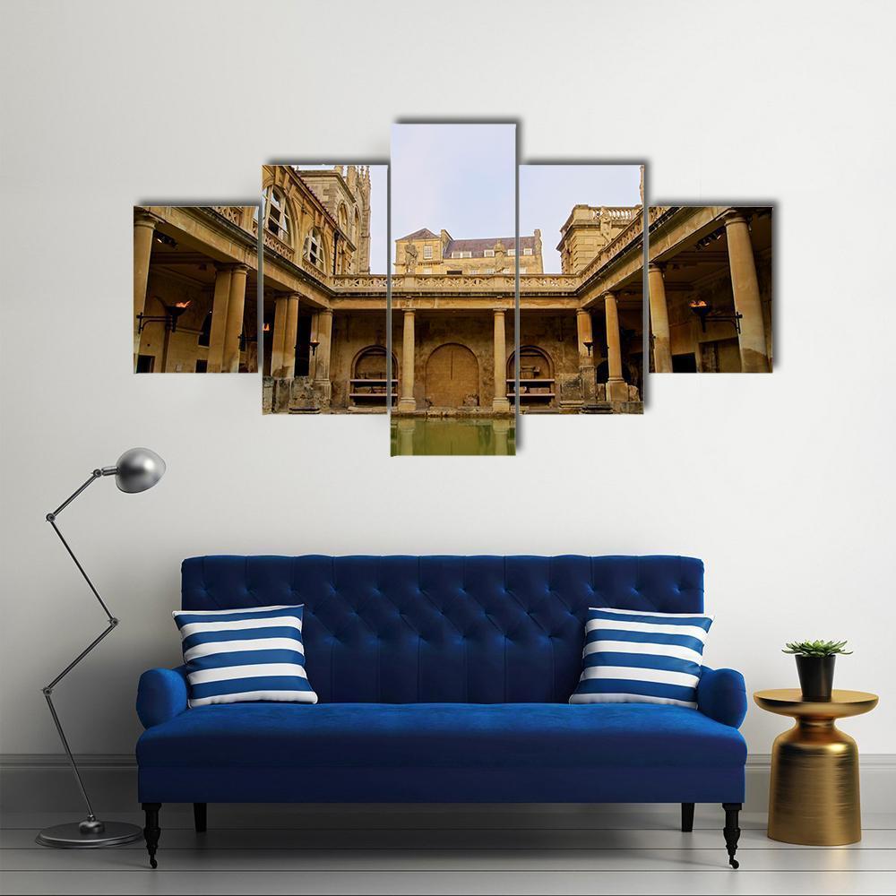 Ancient Roman Baths Nature Canvas Wall Art