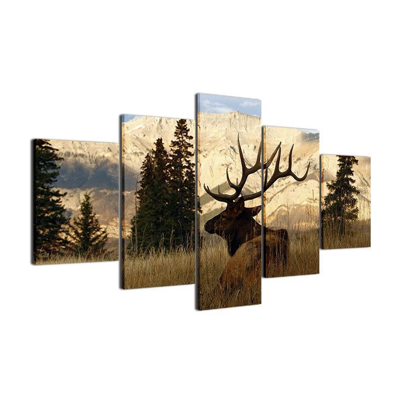 Animal Deers Animal Canvas Wall Art