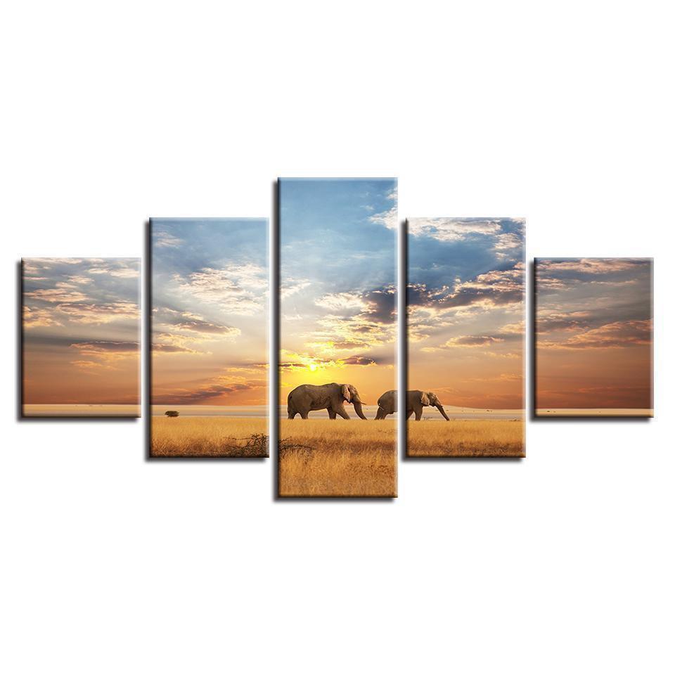 Animal Elephant Animal Canvas Wall Art