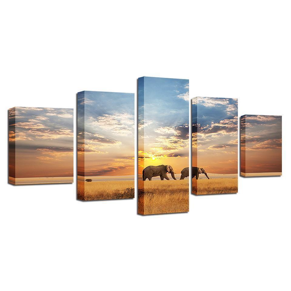 Animal Elephant Animal Canvas Wall Art