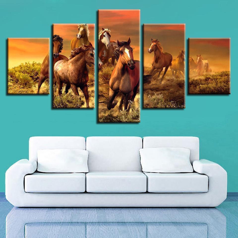 Animal Horse Animal Canvas Wall Art