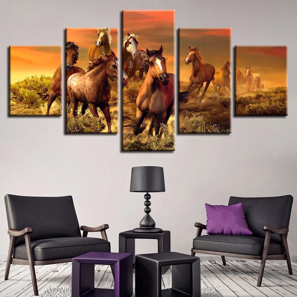 Animal Horse Animal Canvas Wall Art