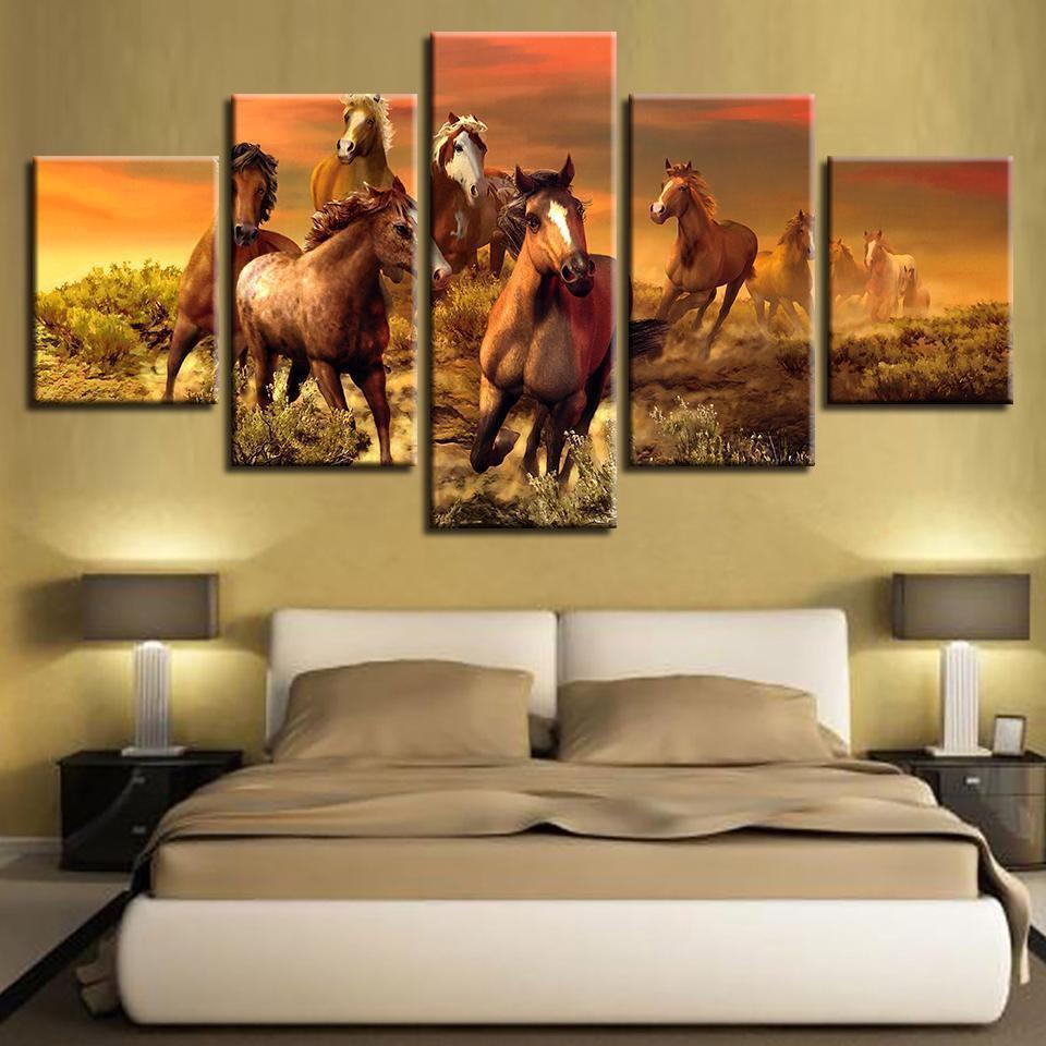 Animal Horse Animal Canvas Wall Art
