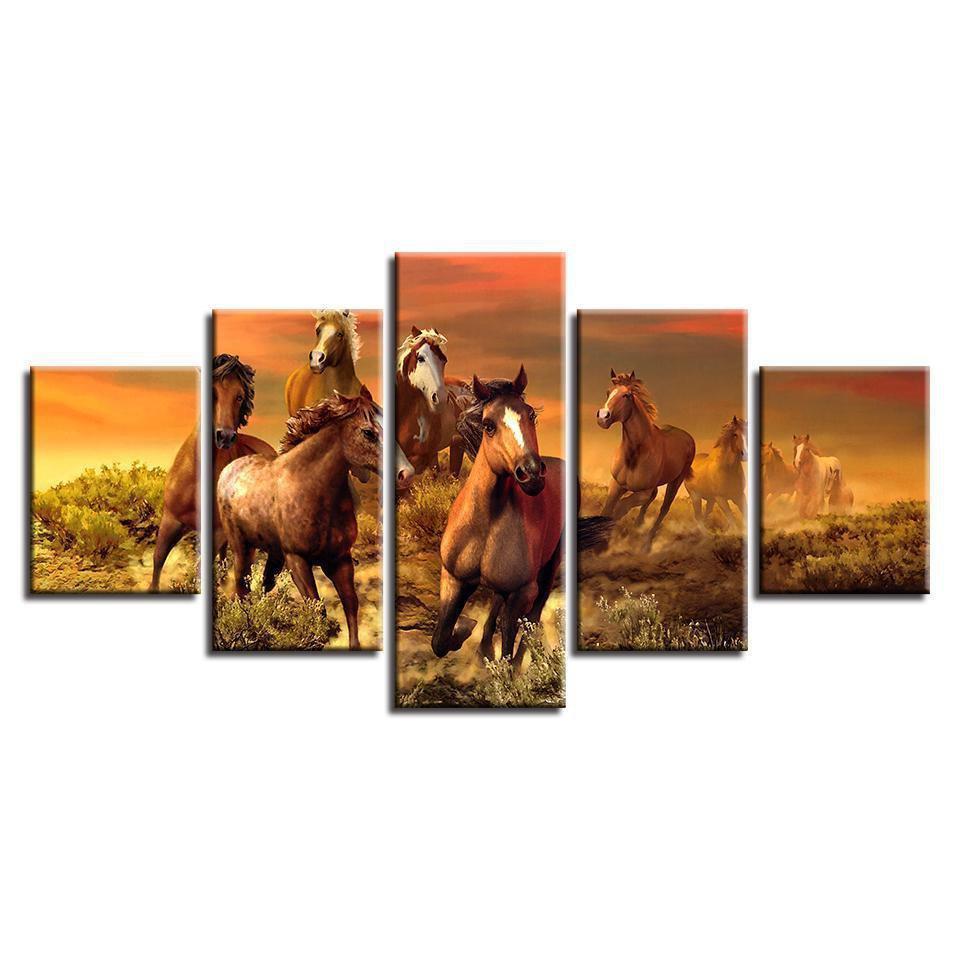 Animal Horse Animal Canvas Wall Art