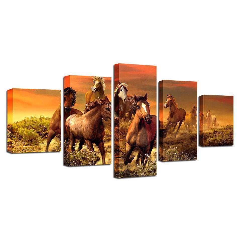Animal Horse Animal Canvas Wall Art
