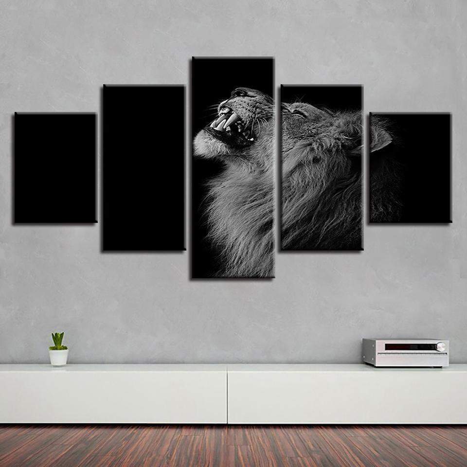 Animal Lion 1 Animal Canvas Wall Art