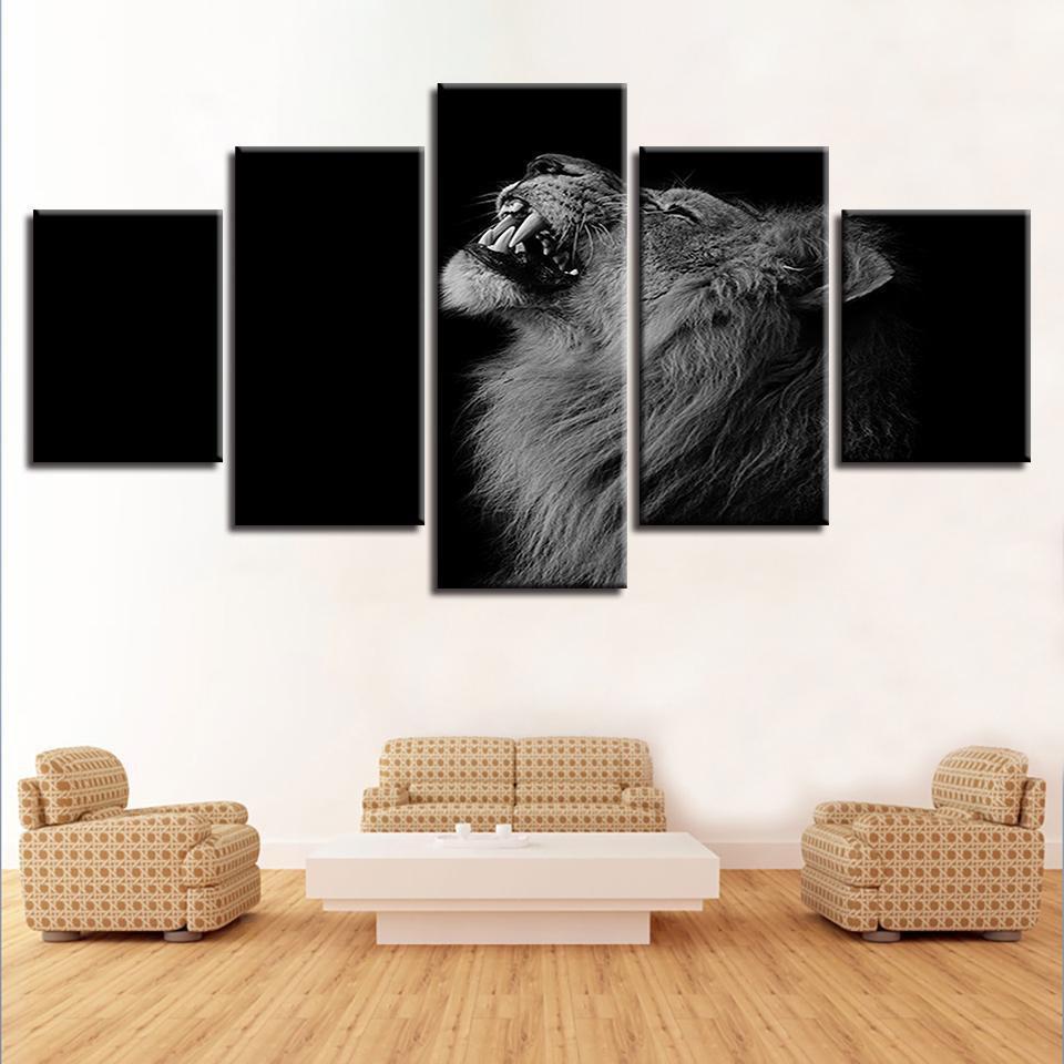 Animal Lion 1 Animal Canvas Wall Art