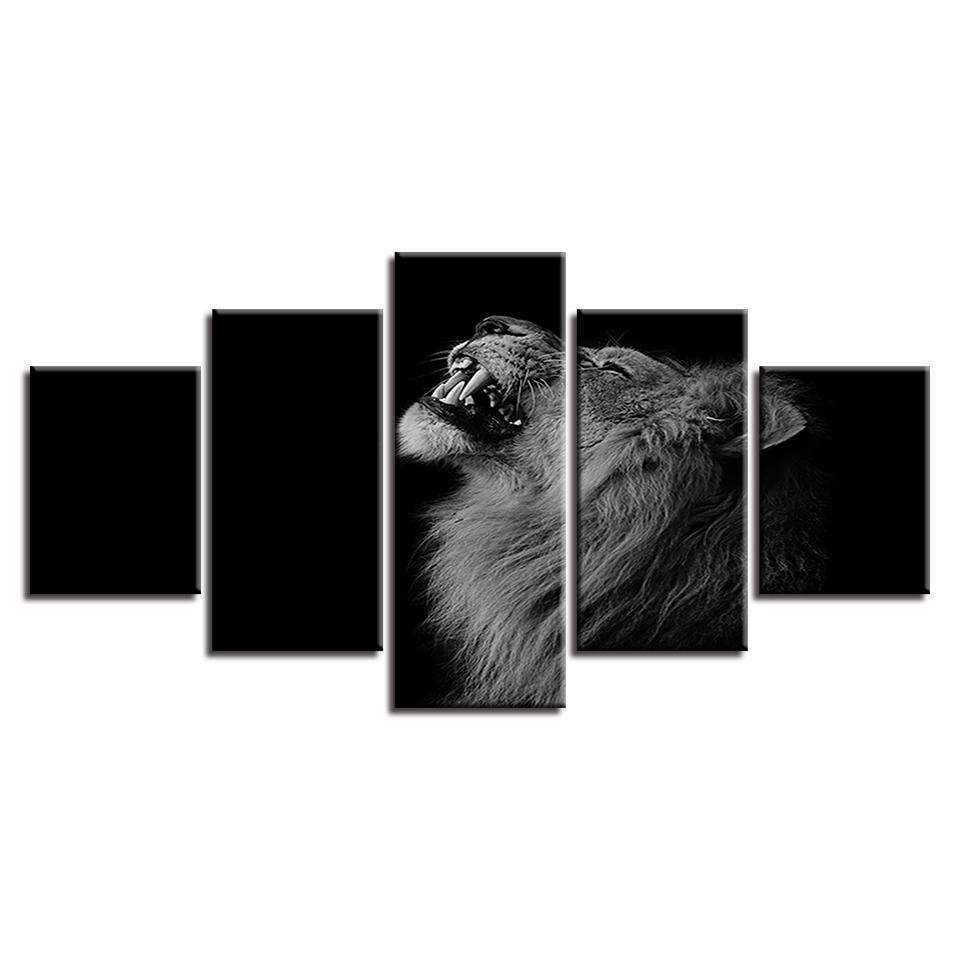 Animal Lion 1 Animal Canvas Wall Art