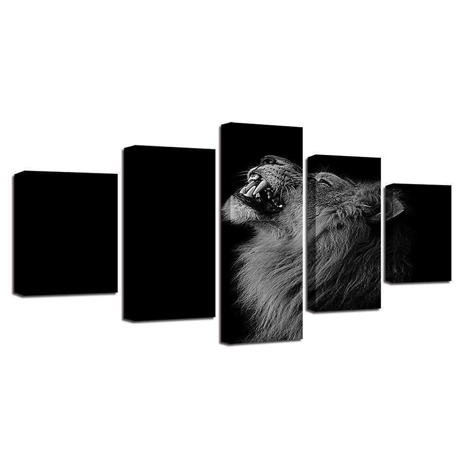 Animal Lion 1 Animal Canvas Wall Art