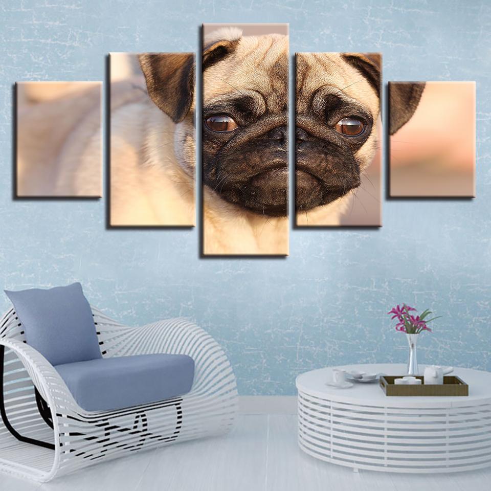 Animal Pug Dog Animal Canvas Wall Art