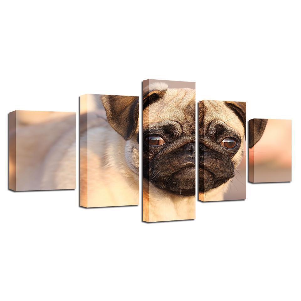 Animal Pug Dog Animal Canvas Wall Art