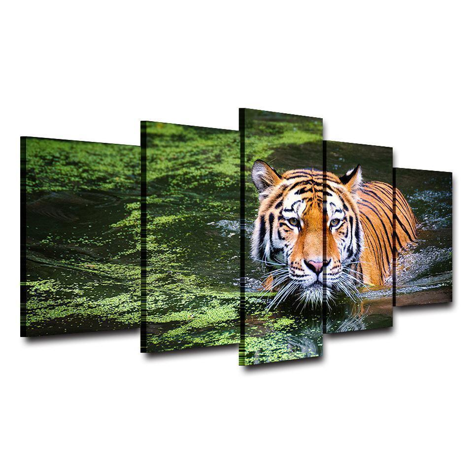 Animal Tiger Animal Canvas Wall Art