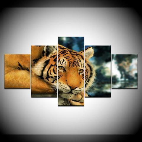 Animal Tiger Scenery Animal Canvas Wall Art