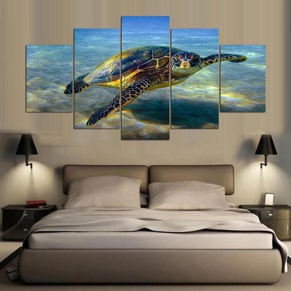 Animal Turtles Seaview Animal Canvas Wall Art