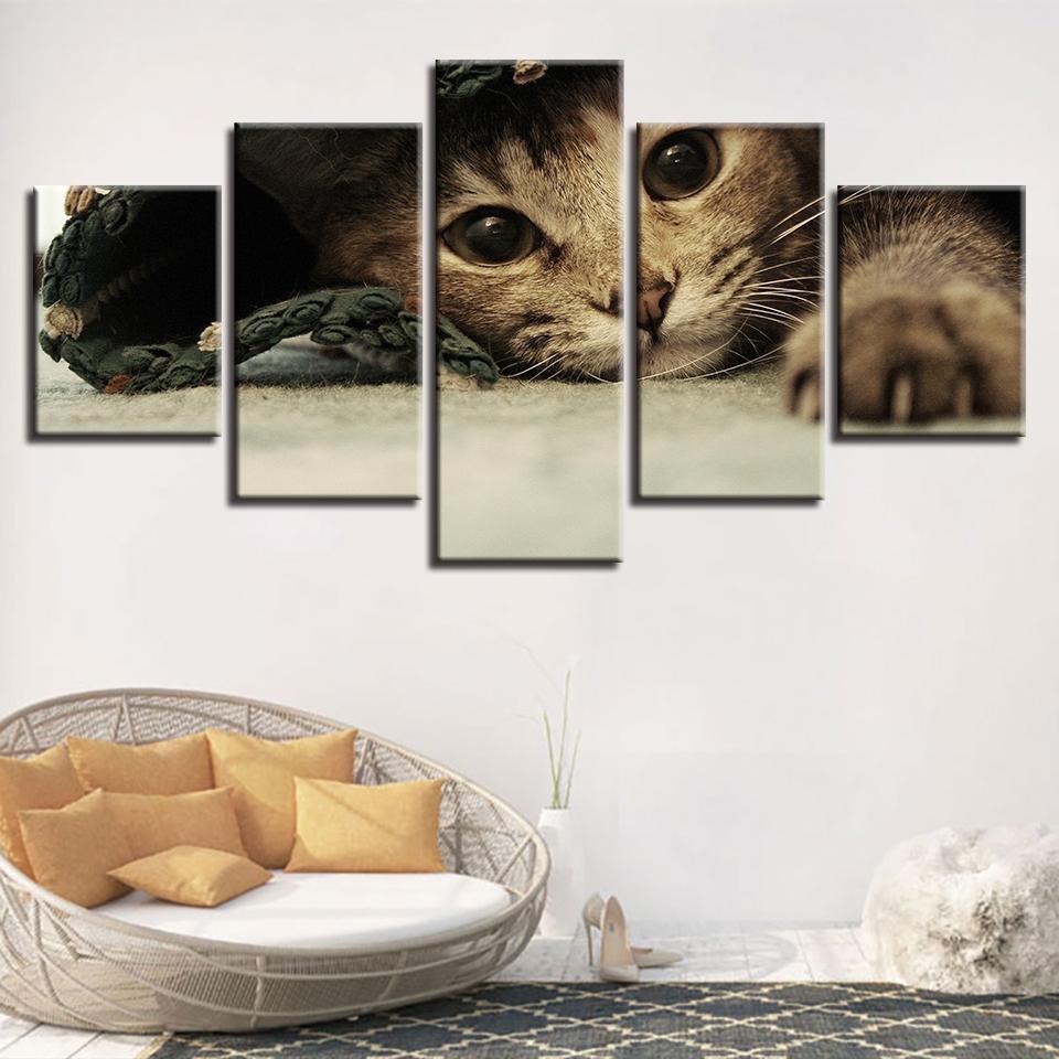 Animals Lovely Cats Animal Canvas Wall Art