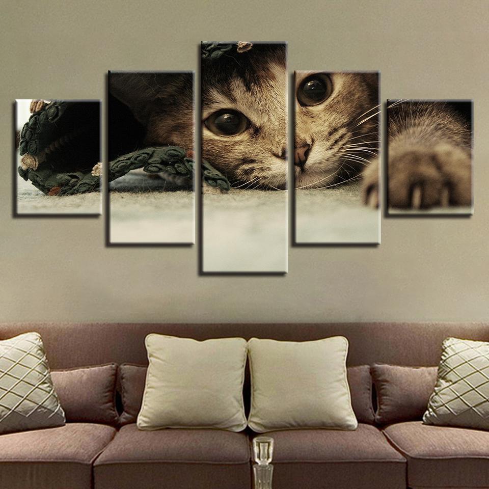 Animals Lovely Cats Animal Canvas Wall Art