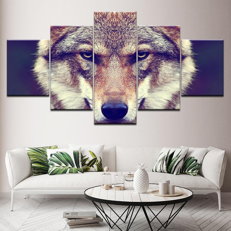 Animals Wolf Animal Canvas Wall Art