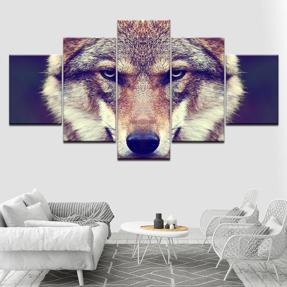Animals Wolf Animal Canvas Wall Art