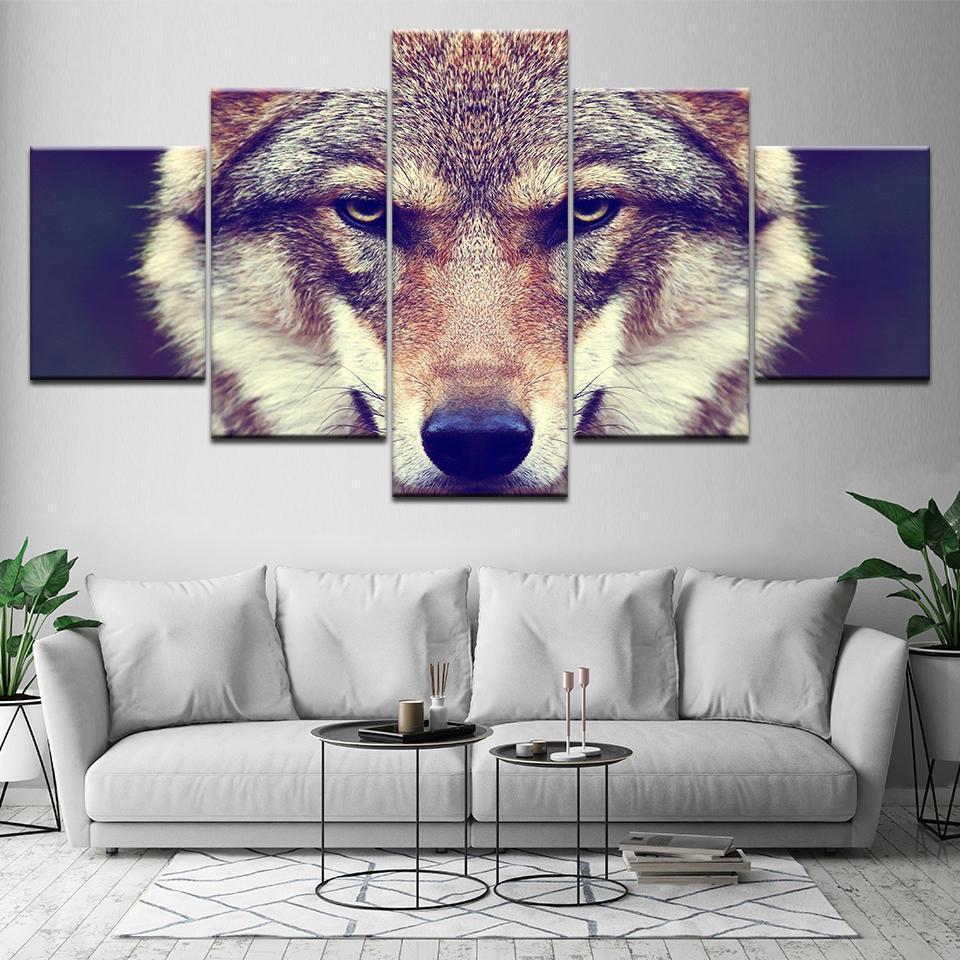 Animals Wolf Animal Canvas Wall Art