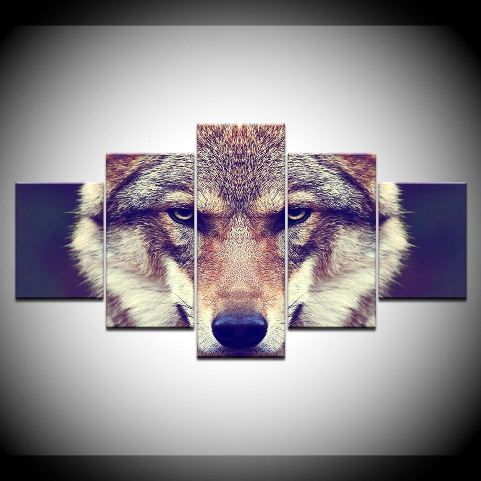 Animals Wolf Animal Canvas Wall Art