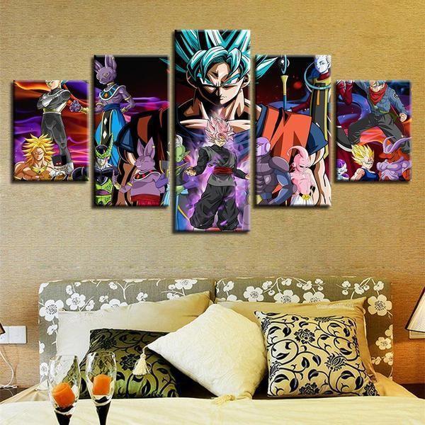 Animated Characters Dragon Ball All Of The Characters Anime Canvas Wall Art