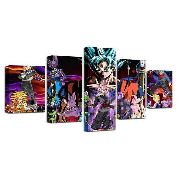 Animated Characters Dragon Ball All Of The Characters Anime Canvas Wall Art
