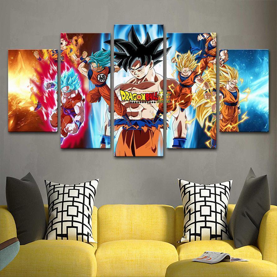 Anime Dragon Ball Goku Anime Canvas Wall Art