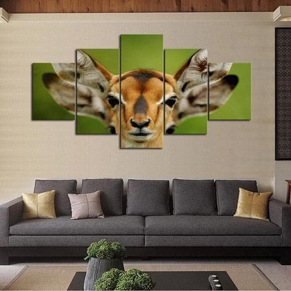 Antelope Animal Canvas Wall Art
