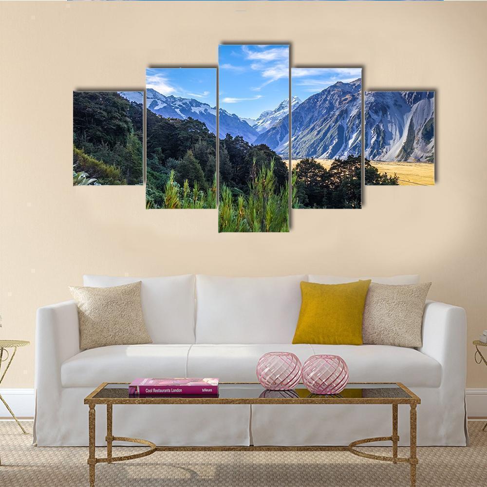 Aoraki Mount Cook Mountain Landscape Nature Canvas Wall Art