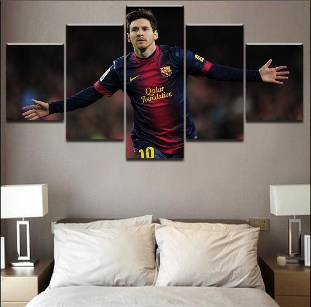Argentina Lionel Messi Football Sports  Celebrity Canvas Wall Art