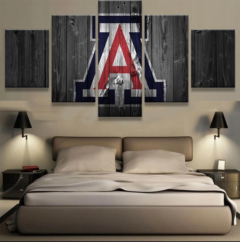 Arizona Wildcats College Barn Wood Sport Canvas Wall Art
