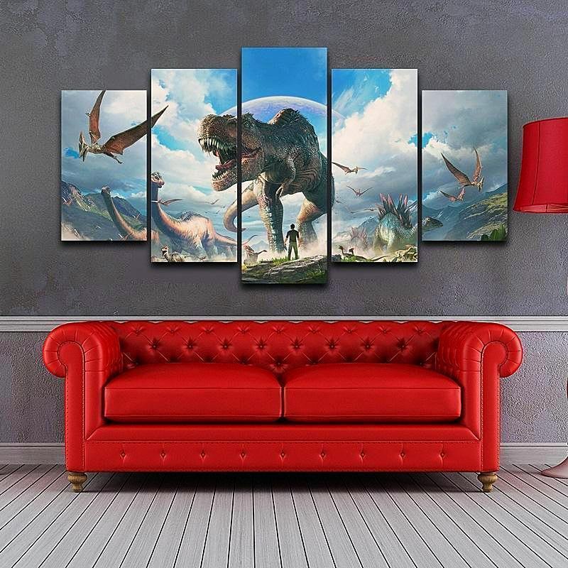 Ark Park Jurassic Park Canvas Wall Art