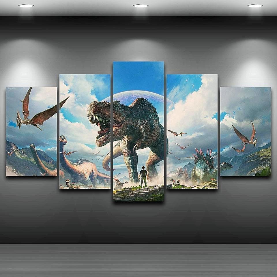 Ark Park Jurassic Park Canvas Wall Art