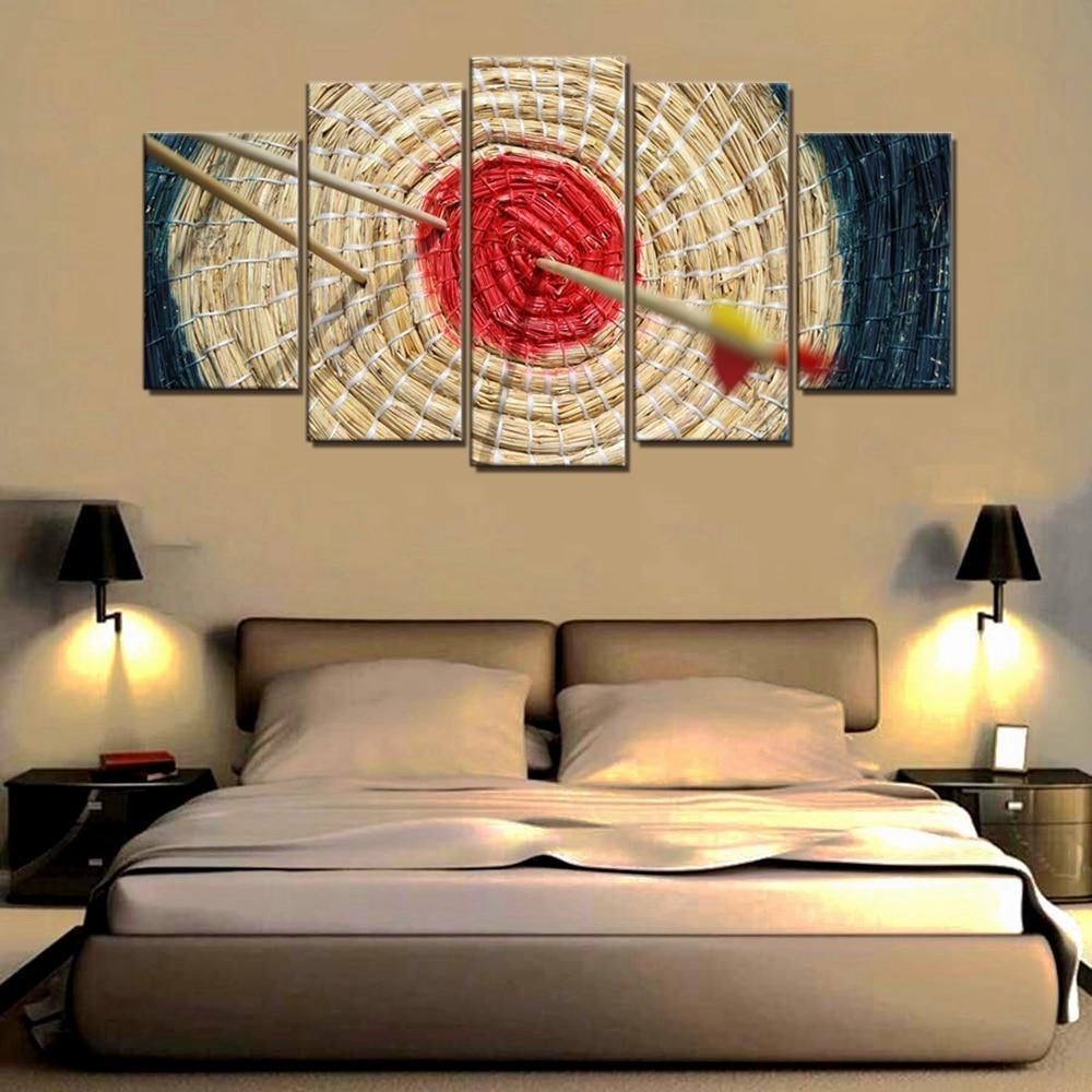 Arrow Red Target  Sport Canvas Wall Art