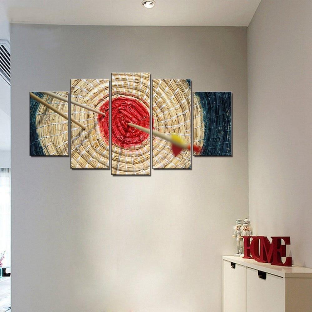 Arrow Red Target  Sport Canvas Wall Art