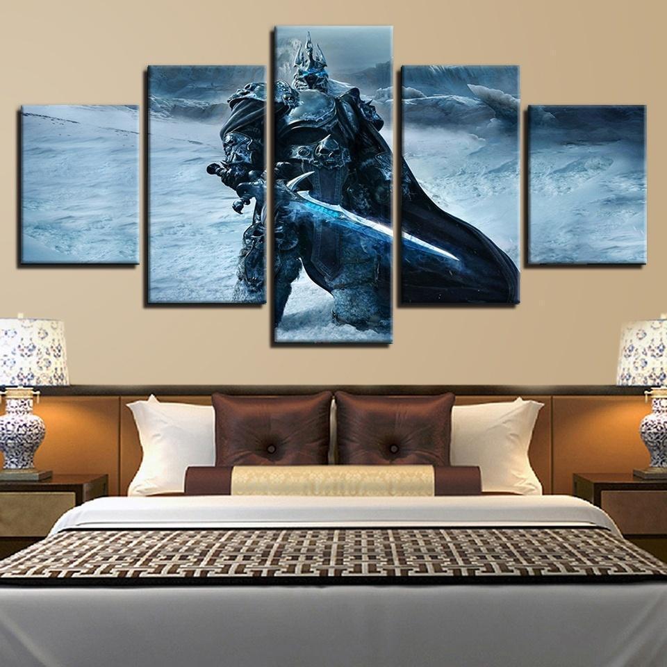 Arthas The Lich King World of Warcraft Gaming Canvas Wall Art