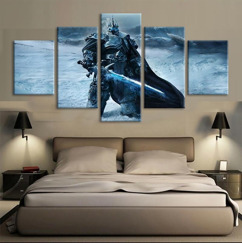 Arthas The Lich King World of Warcraft Gaming Canvas Wall Art