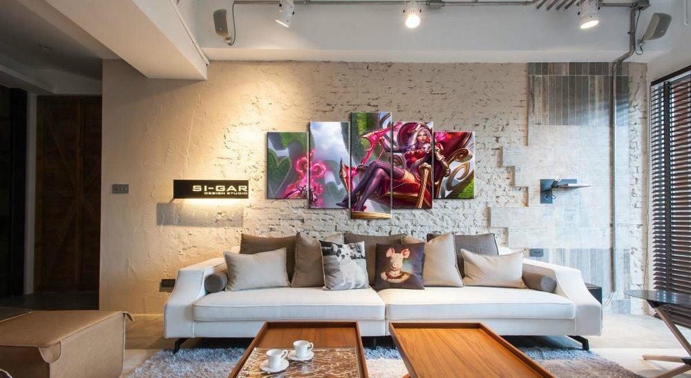 LOL League Of Legends Ashe Valentine Gaming Canvas Wall Art
